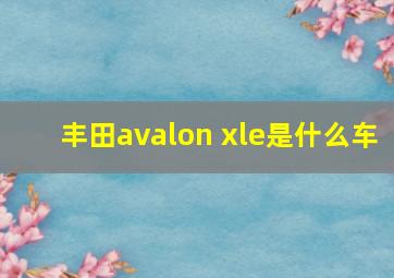 丰田avalon xle是什么车